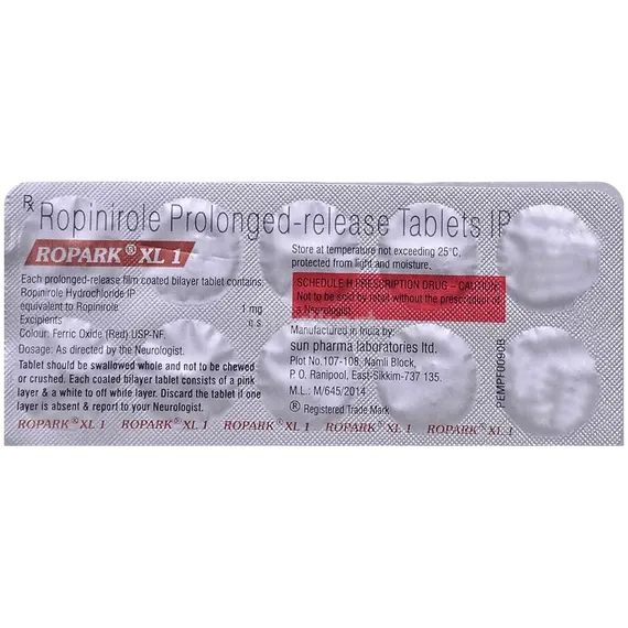 ropark xl 1mg tablet 10's